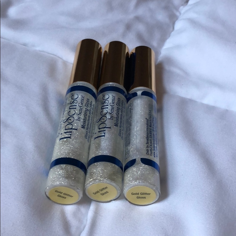 Gold Glitter Lipsense Gloss